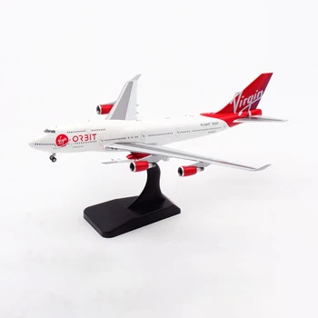 1/400 Масштаб JC Wings XX40036 Virgin Atlantic Boeing B747-400 N744VG Сплав Литая Модель Пассажирского самолета Коллекция Игрушек В Подарок