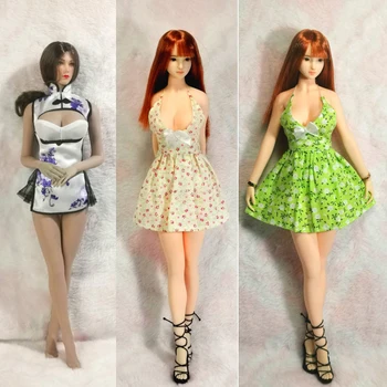 2 Стиля, Женский солдат, Современная мода, Минималистичные куклы Чонсам, Сексуальная мини-юбка с цветочным рисунком 