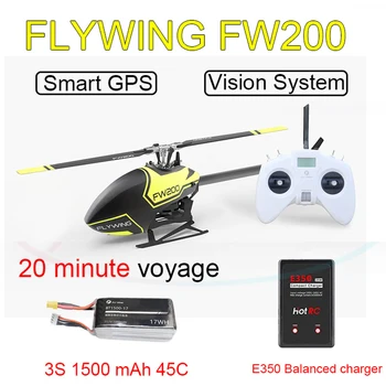 FLYWING FW200 H1 V2 Гироскоп RC 6CH 3D Умный GPS Радиоуправляемый Вертолет RTF Самостабилизирующийся 3D Бесщеточный С прямым Приводом