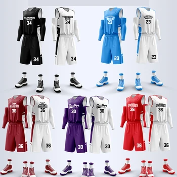 Изготовленный на заказ комплект баскетбольной майки для мужской команды колледжа, профессиональная форма для тренировок по баскетболу, костюм, быстросохнущая спортивная одежда