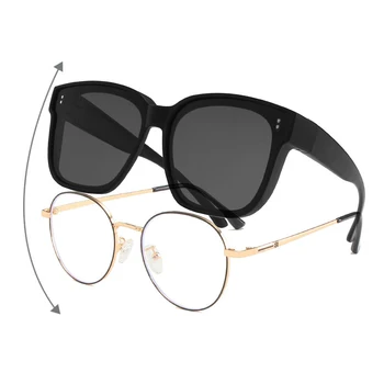 Поляризованные Солнцезащитные очки, которые мужчины носят При Близорукости, Рецептурные очки, Фотохромные Очки для рыбалки, Винтажные женские Квадратные очки для вождения